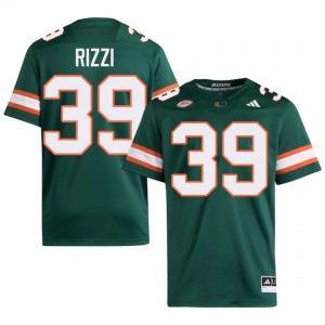 Green Casey Rizzi #39 Canes Jersey | Men High School Football Limited Embroidery 64590063