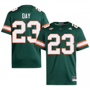 Dylan Day #23 Miami Hurricanes Jersey | Iconic Green College Football Men Embroidery 22323331