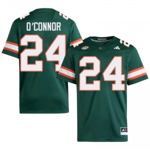 Green Ethan O'Connor #24 Canes Jersey | Men High School Football Fresh Embroidery 52343196