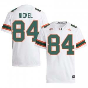 White Jack Nickel #84 Hurricanes Jersey | Men High School Football Licensed Stitched 28173386