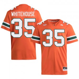 Top-Tier Jack Whitehouse #35 UM Hurricanes Orange Jersey | Men University Football Embroidery Fan Gear 78734676