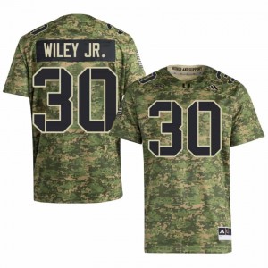 Kellen Wiley Jr. #30 UM Hurricanes Jersey | Exclusive Camo College Football Men Swen 12794464