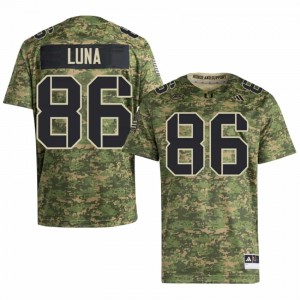 #86 Kolby Luna Miami Hurricanes Camo Jersey | Elite Swen Men Player Football Gear 24256784