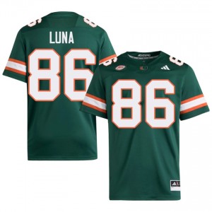 #86 Kolby Luna Hurricanes Green Jersey | Alumni Embroidery Men Player Football Gear 35866632