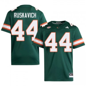 #44 Owen Ruskavich Hurricanes Green Jersey | Alumni Embroidery Men Player Football Gear 17276373