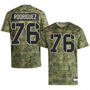 Ryan Rodriguez #76 UM Hurricanes Jersey | Exclusive Camo College Football Men Swen 51097429