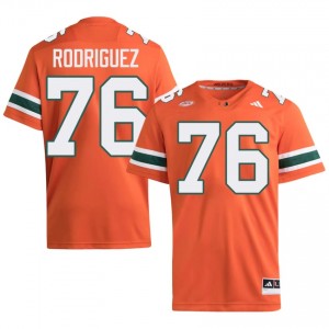 Orange Ryan Rodriguez #76 Canes Jersey | Men High School Football Limited Embroidery 65281141