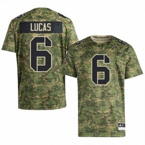 Xavier Lucas #6 UM Hurricanes Jersey | Exclusive Camo College Football Men Swen 56797868