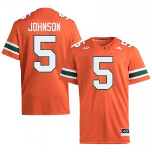 Andre Johnson #5 UM Hurricanes Jersey | Exclusive Orange College Football Men Embroidery 16462061
