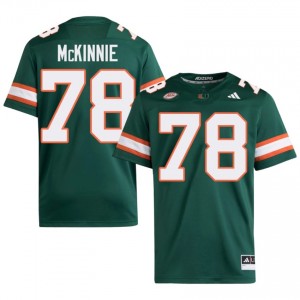 UM Canes Bryant McKinnie #78 Green Jersey | Genuine Embroidery NCAA Football Men Apparel 24207513