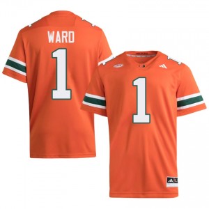 Cam Ward #1 Miami Hurricanes Jersey | Iconic Orange College Football Men Embroidery 23762908