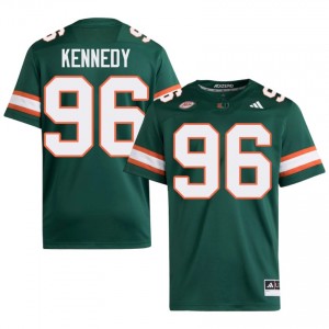 Cortez Kennedy #96 UM Hurricanes Jersey | Exclusive Green College Football Men Embroidery 49077760