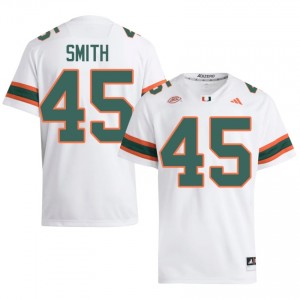 Miami Darrin Smith #45 White Jersey | Essential Stitched NCAA Football Men Apparel 69378104