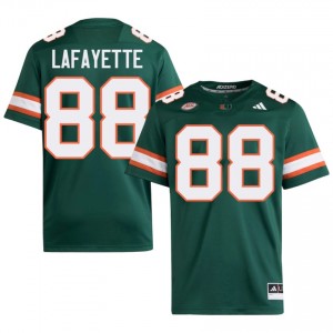 Green DeAnthony Lafayette #88 Canes Jersey | Men High School Football Fresh Embroidery 20199585