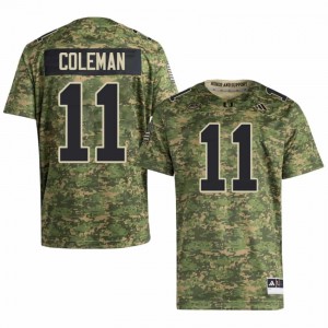 #11 Dereon Coleman Miami Hurricanes Camo Jersey | Elite Swen Men Player Football Gear 13029845