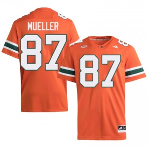Miami Gavin Mueller #87 Orange Jersey | Premium Embroidery NCAA Football Men Apparel 90600834