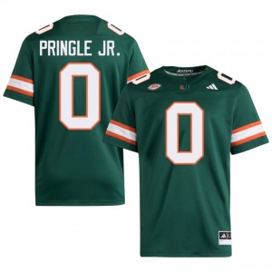 Girard Pringle Jr. #0 UM Hurricanes Jersey | Pro-Grade Green College Football Men Embroidery 68525632