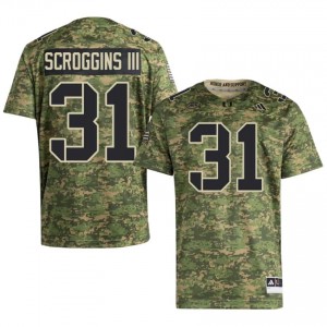 Camo Herbert Scroggins III #31 Canes Jersey | Men High School Football Limited Swen 63439638