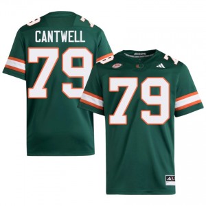 Miami Jackson Cantwell #79 Green Jersey | Premium Embroidery NCAA Football Men Apparel 37679737