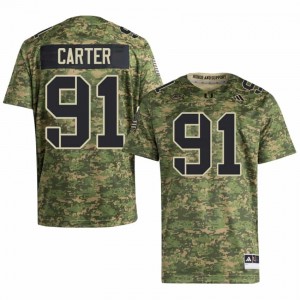Jarquez Carter #91 Miami Hurricanes Jersey | Iconic Camo College Football Men Stitch 68773669