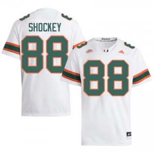 Durable Jeremy Shockey #88 UM Hurricanes White Jersey | Men University Football Stitched Fan Gear 43464600