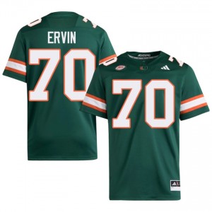 #70 Joel Ervin Hurricanes Green Jersey | Alumni Embroidery Men Player Football Gear 36961006