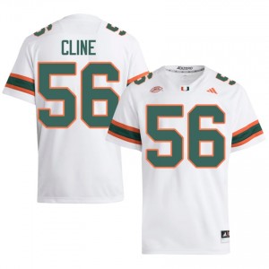Miami Johnathan Cline #56 White Jersey | Premium Stitched NCAA Football Men Apparel 50604379