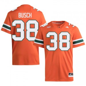 Karsten Busch #38 Miami Hurricanes Jersey | Gameday Orange College Football Men Embroidery 46244578