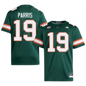 #19 Milan Parris Hurricanes Green Jersey | Alumni Embroidery Men Player Football Gear 38958270