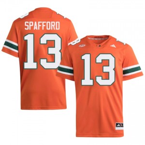 #13 Vance Spafford Hurricanes Orange Jersey | Authentic Embroidery Men Player Football Gear 43470273
