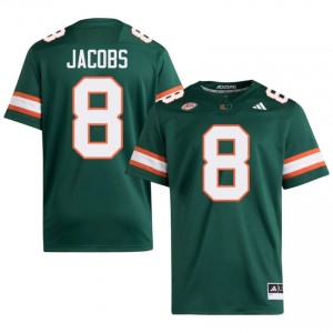 Green Vandrevius Jacobs #8 Canes Jersey | Men High School Football Fresh Embroidery 98388193