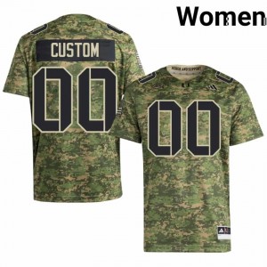 Camo Custom #00 Canes Jersey | Women High School Football Limited Swen 50452872