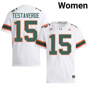 #15 Judd Anderson Hurricanes White Jersey | Alumni Stitched Women Player Football Gear 98791483