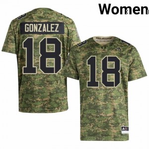 Camo Vinny Gonzalez #18 Hurricanes Jersey | Women High School Football Licensed Stitch 85996036