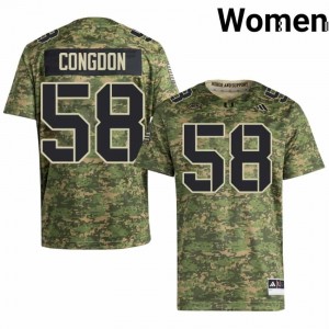 Camo Ben Congdon #58 Canes Jersey | Women High School Football Limited Swen 65423927