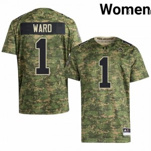 Cam Ward #1 UM Hurricanes Jersey | Pro-Grade Camo College Football Women Swen 38830156