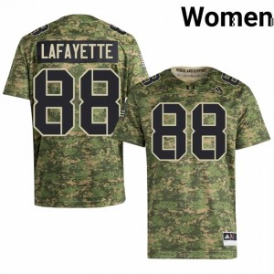 DeAnthony Lafayette #88 UM Hurricanes Jersey | Pro-Grade Camo College Football Women Swen 59458288