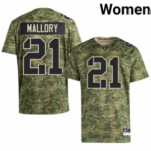 Javian Mallory #21 Miami Hurricanes Jersey | Iconic Camo College Football Women Stitch 65685713
