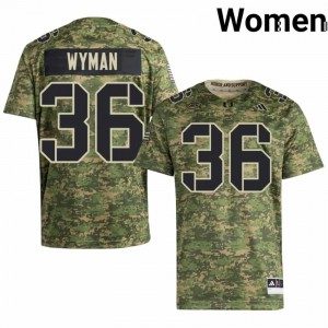 Camo Jontavius Wyman #36 Canes Jersey | Women High School Football Fresh Swen 51512026