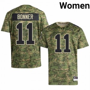 Miami Kamal Bonner #11 Camo Jersey | Essential Swen NCAA Football Women Apparel 33592390