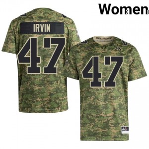 UM Canes Michael Irvin #47 Camo Jersey | Genuine Stitch NCAA Football Women Apparel 83025020