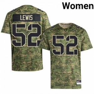 Ray Lewis #52 Miami Hurricanes Jersey | Gameday Camo College Football Women Stitch 13504363
