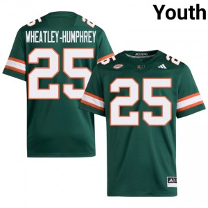 Green Chris Wheatley-Humphrey #25 Hurricanes Jersey | Youth High School Football Licensed Stitch 38726457