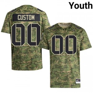 UM Canes Custom #00 Camo Jersey | Pro Cut Stitch NCAA Football Youth Apparel 23712678