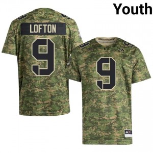 Durable Elija Lofton #9 UM Hurricanes Camo Jersey | Youth University Football Swen Fan Gear 32757092