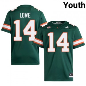 #14 Hayden Lowe Hurricanes Green Jersey | Authentic Stitch Youth Player Football Gear 84099552