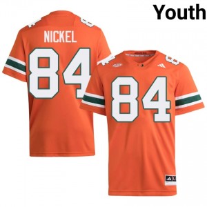 Orange Jack Nickel #84 Canes Jersey | Youth High School Football Limited Embroidery 86712705
