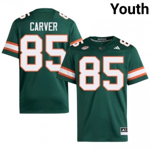 Miami Jackson Carver #85 Green Jersey | Essential Swen NCAA Football Youth Apparel 11275493