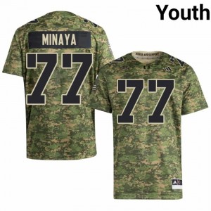 Juan Minaya #77 Miami Hurricanes Jersey | Gameday Camo College Football Youth Stitch 46505779