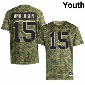 UM Canes Judd Anderson #15 Camo Jersey | Genuine Stitch NCAA Football Youth Apparel 51444150